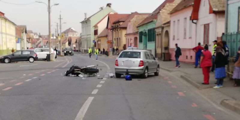 update foto accident în turnișor. motociclist rănit grav