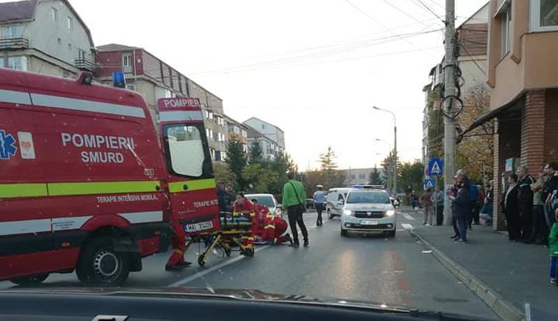 foto - accident pe strada ludoș – a dat peste ea pe trecerea de pietoni