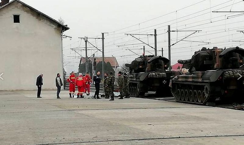 video foto militar mort electrocutat în timp ce se afla pe un tanc