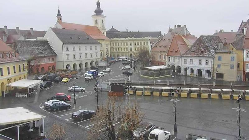 video foto - ninge tare la sibiu și păltiniș. prognoza meteo s-a schimbat