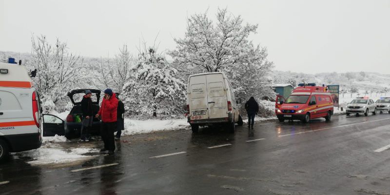 update foto accident pe dn1 la cristian - doi oameni răniți