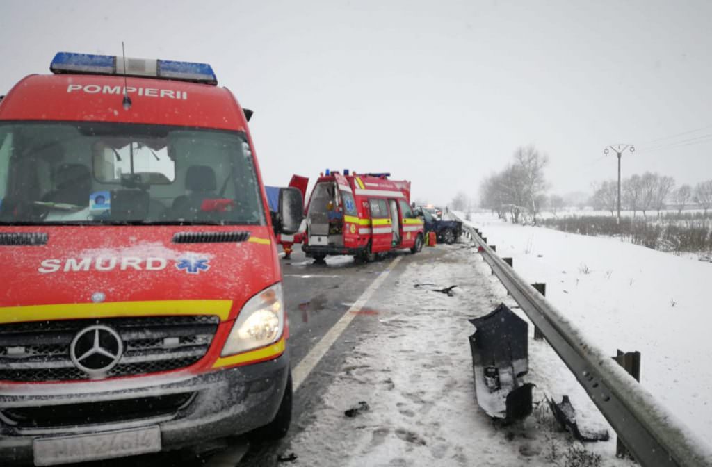 accident pe valea oltului la lazaret - trafic îngreunat