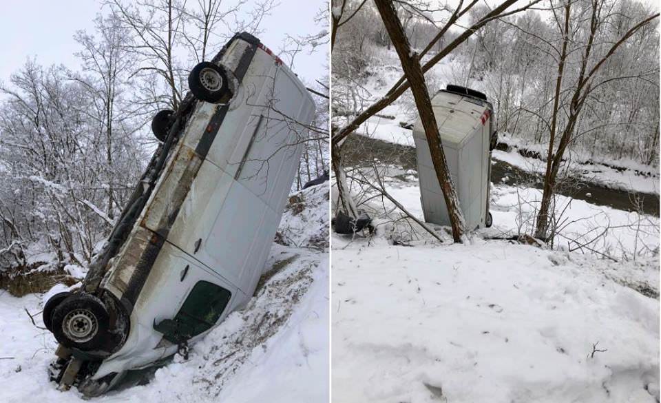 foto accident ca în filme cu final fericit, la porumbacu de sus