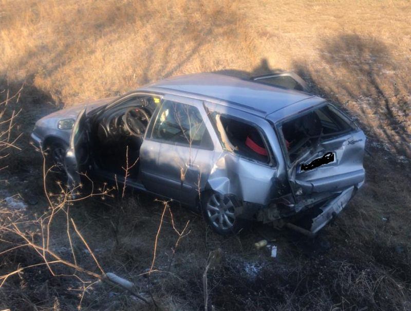 FOTO O femeie a ajuns la spital în urma unui accident în Târnava