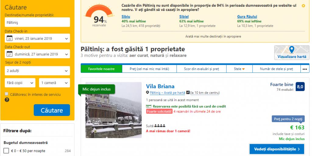 păltinișul e fully booked în weekend - la sibiu nu se înghesuie turiștii