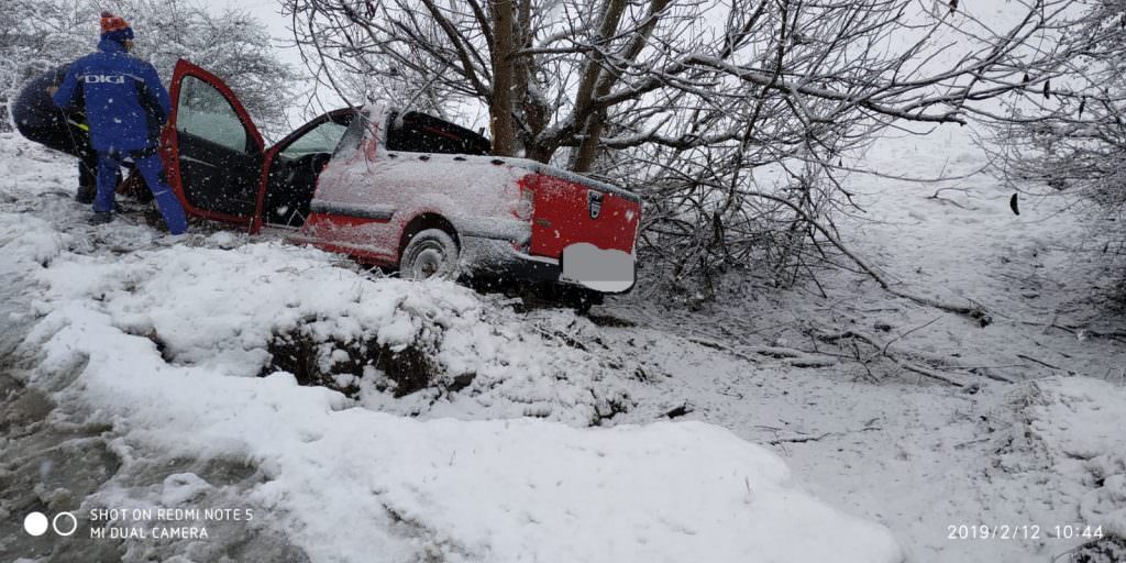 foto accident grav între sibiu și agnita - un mort și un rănit în stare critică