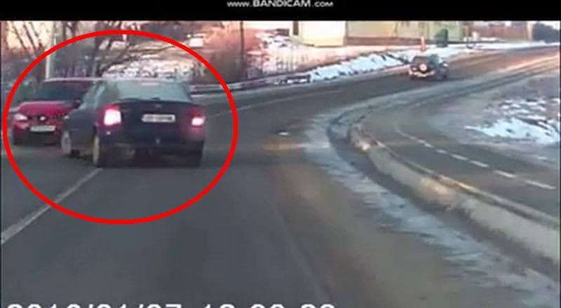 video accident la ieșire din cisnădie - șoferul vinovat a fugit și îl caută poliția