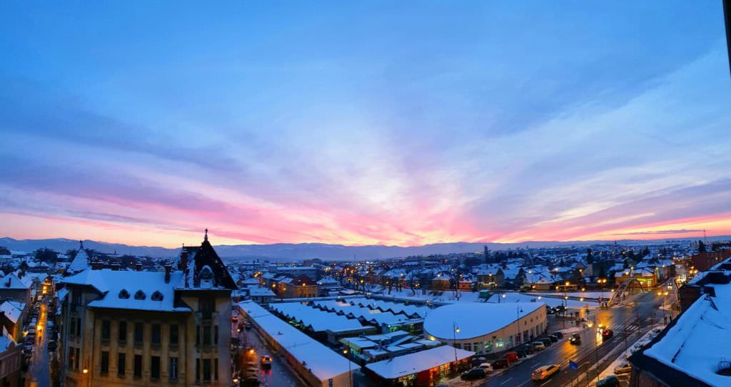 video foto s-a întâmplat din nou - apus de soare spectaculos la sibiu