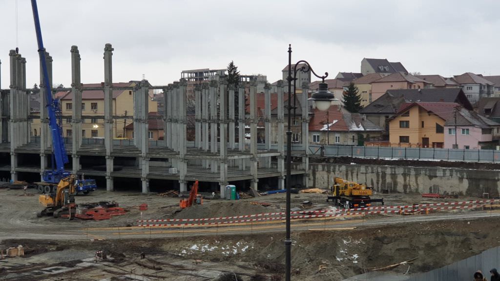 video foto – lucrările la mall-ul de la podul gării avansează spectaculos – detalii despre festival centrum