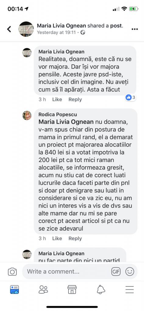 medicul sibian livia ognean, certat pe facebook de fiica senatorului de sibiu care a votat împotriva măririi alocației