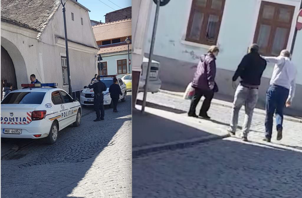 video exclusiv - hoț prins după o urmărire ca în filme la sibiu. a furat dintr-un magazin de bijuterii