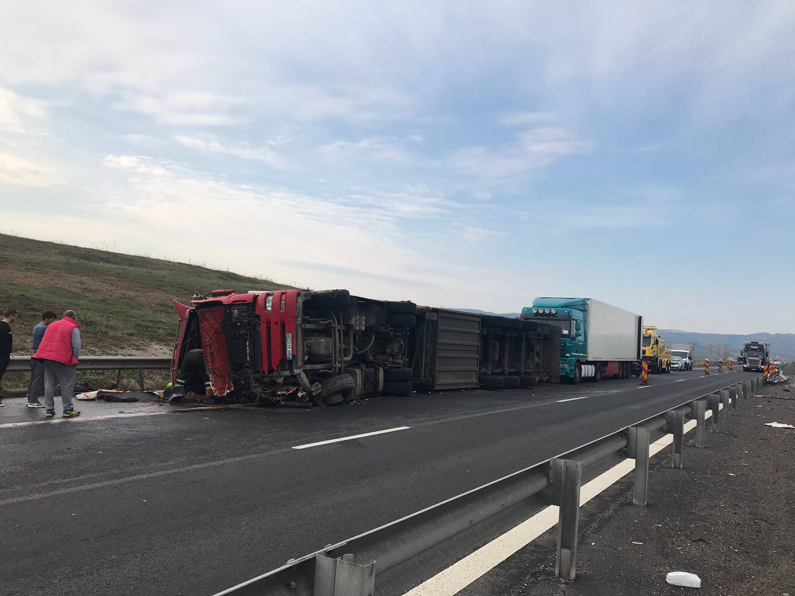 video - accidentul mortal de pe a1, la aciliu - șoferul este din bihor