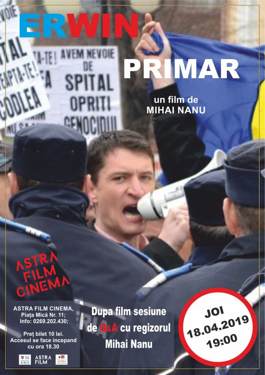 „Primarul Erwin” de la Codlea vine pe scena de la Astra Film Cinema