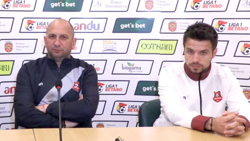 VIDEO FC Hermannstadt joacă vineri cu Voluntari – Miriuță: ”E un meci de șase puncte. Sunt încrezător!”