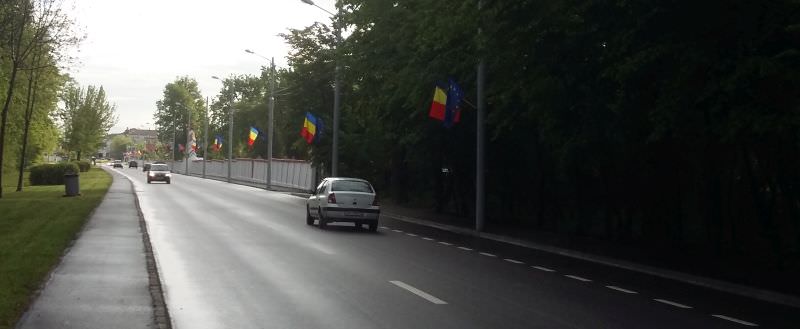 foto - sibiul, împânzit cu mii de steaguri pentru summit - zonele în care au fost montate