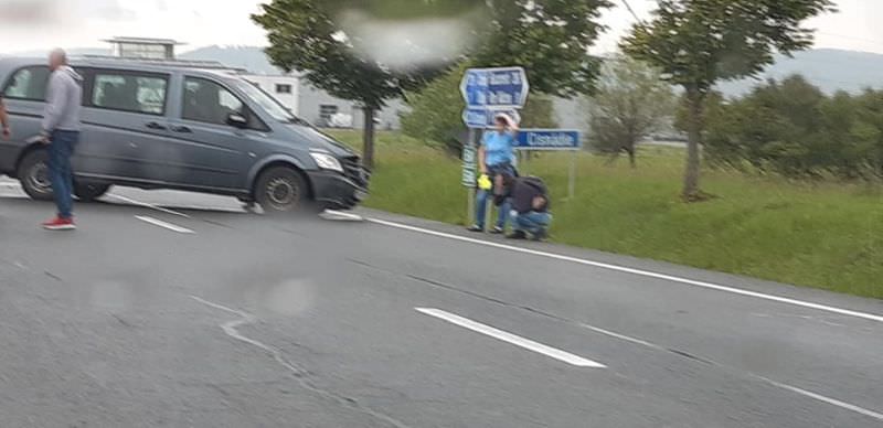 update foto accident grav pe dn1, intersecția cu cisnădie - două victime încarcerate