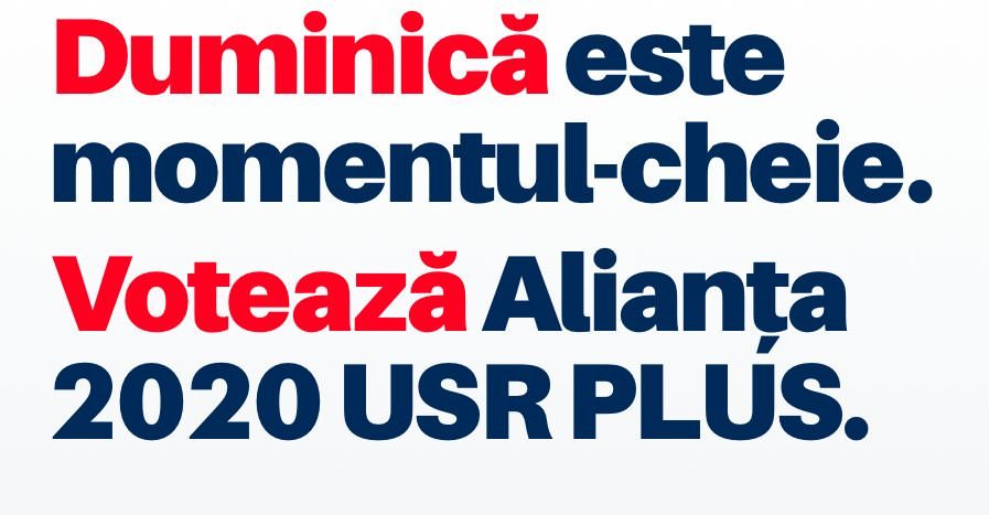 Alianța 2020 USR PLUS îți dă 3 motive să o votezi duminică, 26 mai