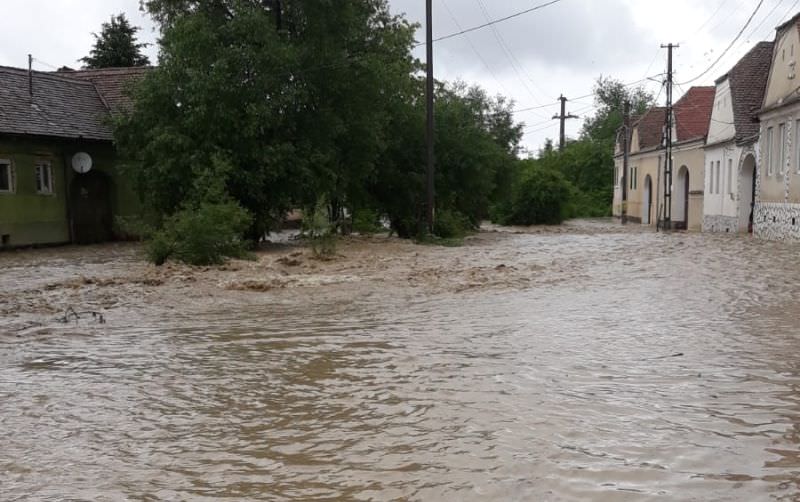 cod roșu de inundații în mai multe localități din județul sibiu