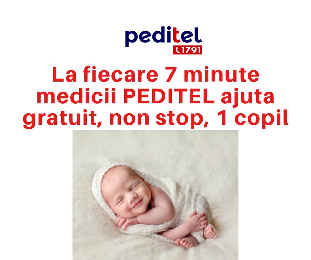 Febra la copii e principala problemă a părinților care apelează la Peditel - 31.000 de consultații telefonice în 198 de zile