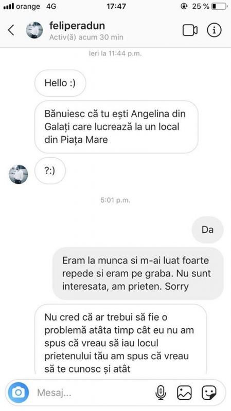 încă o tânără amenințată de individul care a hărțuit o sibiancă - „am asasini plătiți. din toamnă mă mut la sibiu”