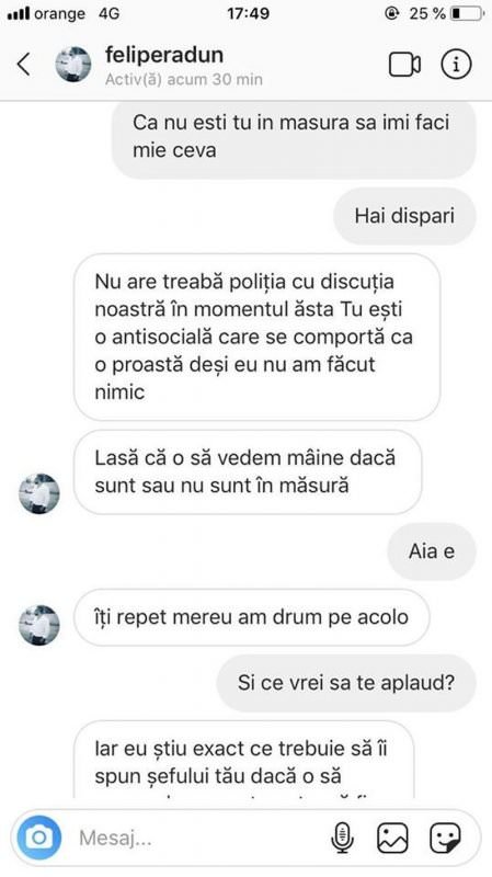 încă o tânără amenințată de individul care a hărțuit o sibiancă - „am asasini plătiți. din toamnă mă mut la sibiu”