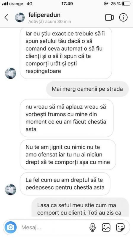 încă o tânără amenințată de individul care a hărțuit o sibiancă - „am asasini plătiți. din toamnă mă mut la sibiu”