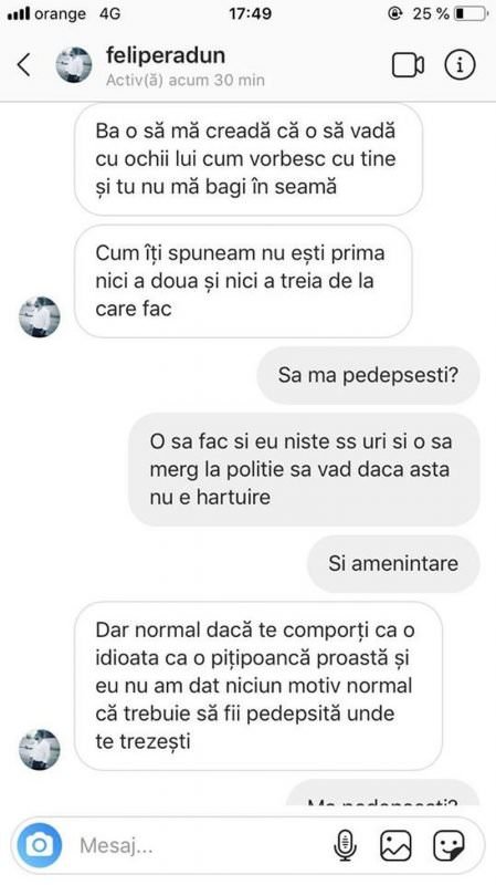 încă o tânără amenințată de individul care a hărțuit o sibiancă - „am asasini plătiți. din toamnă mă mut la sibiu”