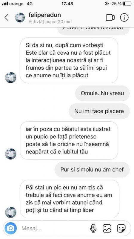 încă o tânără amenințată de individul care a hărțuit o sibiancă - „am asasini plătiți. din toamnă mă mut la sibiu”