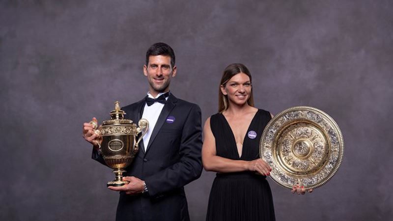 FOTO - VIDEO Djokovic și Halep la Dineul Campionilor de la Wimbledon. Novak: ’’Simona are spirit de luptă!’’