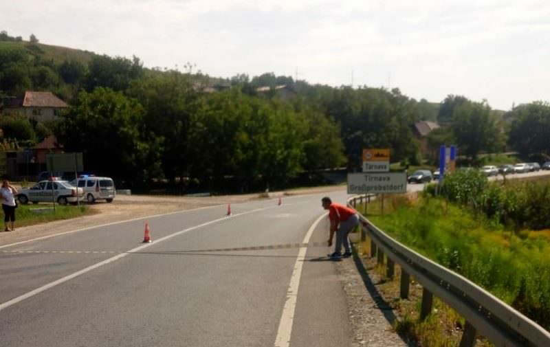 FOTO Accident la Târnava - Două mașini s-au ciocnit