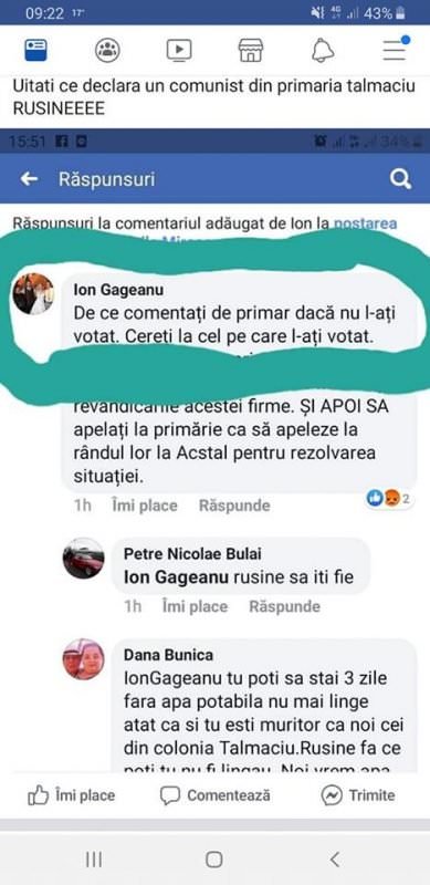 Sute de locuitori din Tălmaciu 2, lăsați trei zile fără apă - Un consilier local i-a umilit public