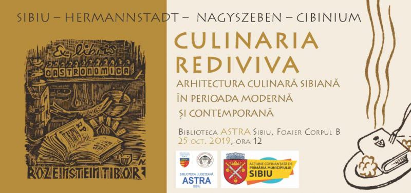 sibienii, invitați să vadă expoziția „arhitectură culinară sibiană în perioada modernă și contemporană” la biblioteca astra