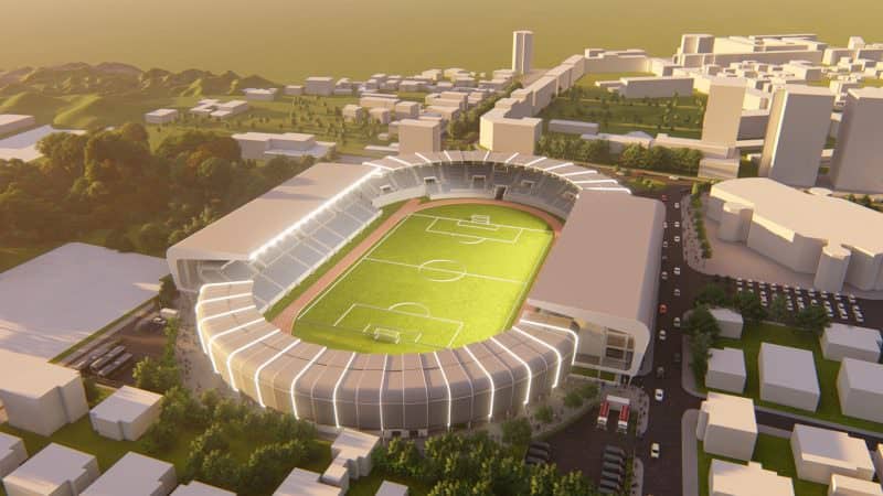 foto - începe cea mai importantă fază de modernizare a stadionului municipal din sibiu