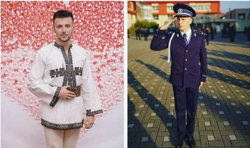 FOTO Polițistul din Sibiu cu voce de aur - Vlad e pasionat până peste cap de muzica populară