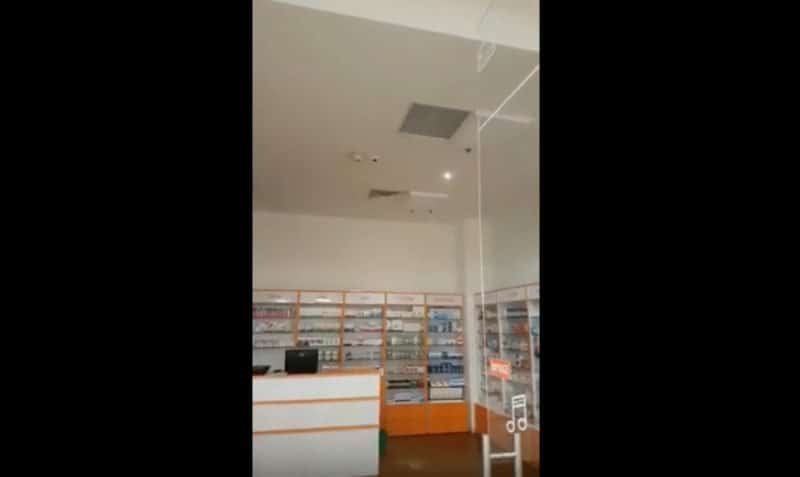 video foto inundație la deschiderea mall-ului promenada sibiu - probleme la o farmacie