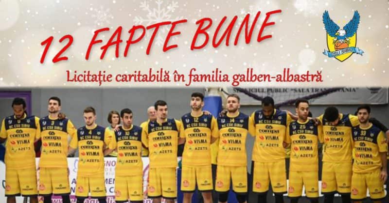 CSU Sibiu pune la licitație maiourile de joc purtate în FIBA Europe Cup – Sprijină 12 cauze caritabile