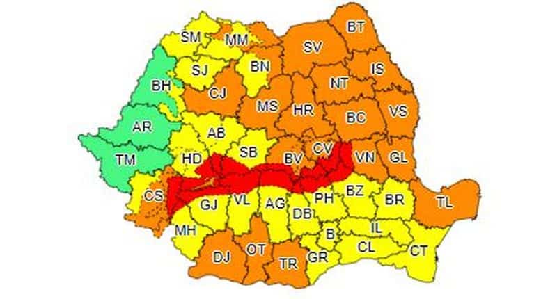 anunț de la meteorologi - cât mai ține codul roșu de vânt la sibiu