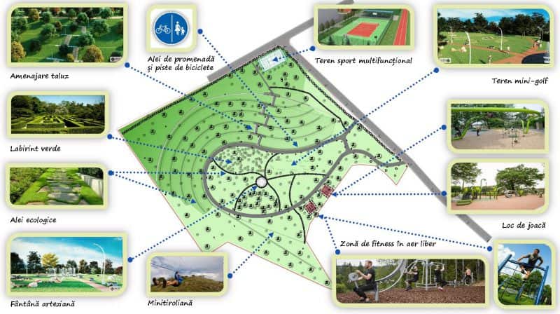 parc modern în cartierul tilișca – dotat cu wi-fi, teren de mini golf și fitness în aer liber