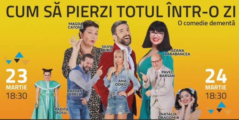 spectacolul „cum să pierzi totul într-o zi” se joacă la cinegold - cumpără bilet și ai șansa să mergi cu echipa în turneu