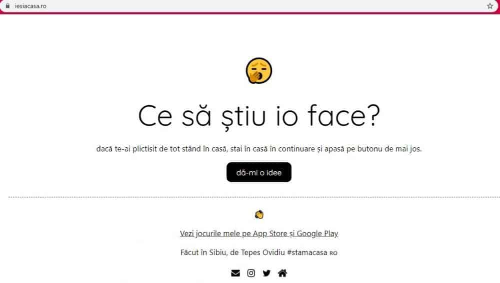 site-ul „ieși acasă”, creat de un sibian - idei de activități pe care să le facem când stăm în casă