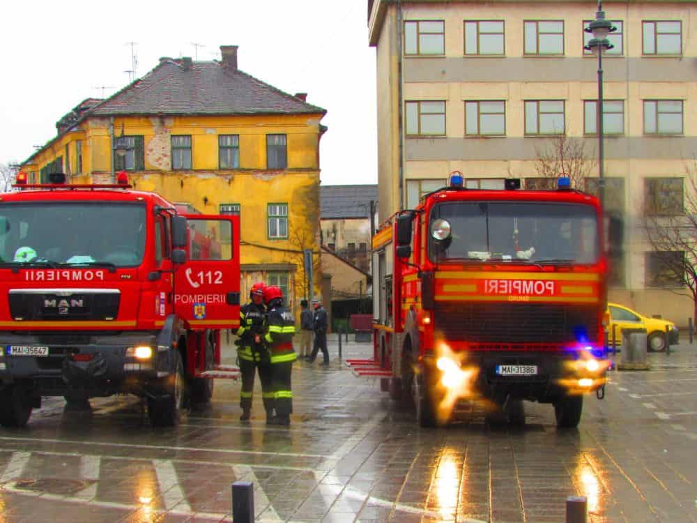 cod portocaliu la sibiu - isu: pompierii militari sibieni sunt pregătiți pentru intervenție