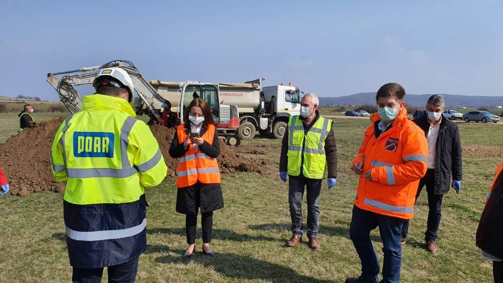 video foto - au demarat oficial lucrările de pe lotul 1 din autostrada sibiu - pitești