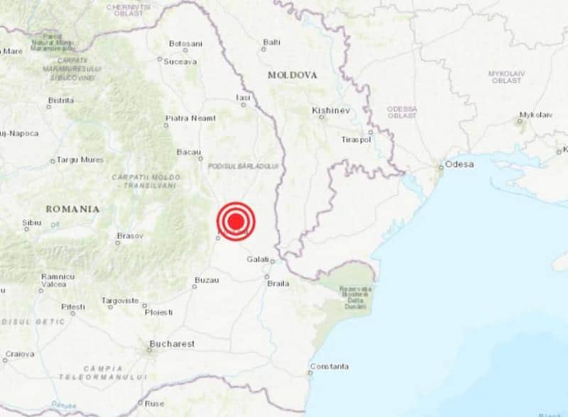 Cutremur la numai 23 de kilometri adâncime resimțit în Moldova