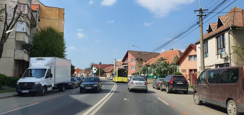 video: traficul în sibiu, marți. s-a circulat ca într-o zi normală