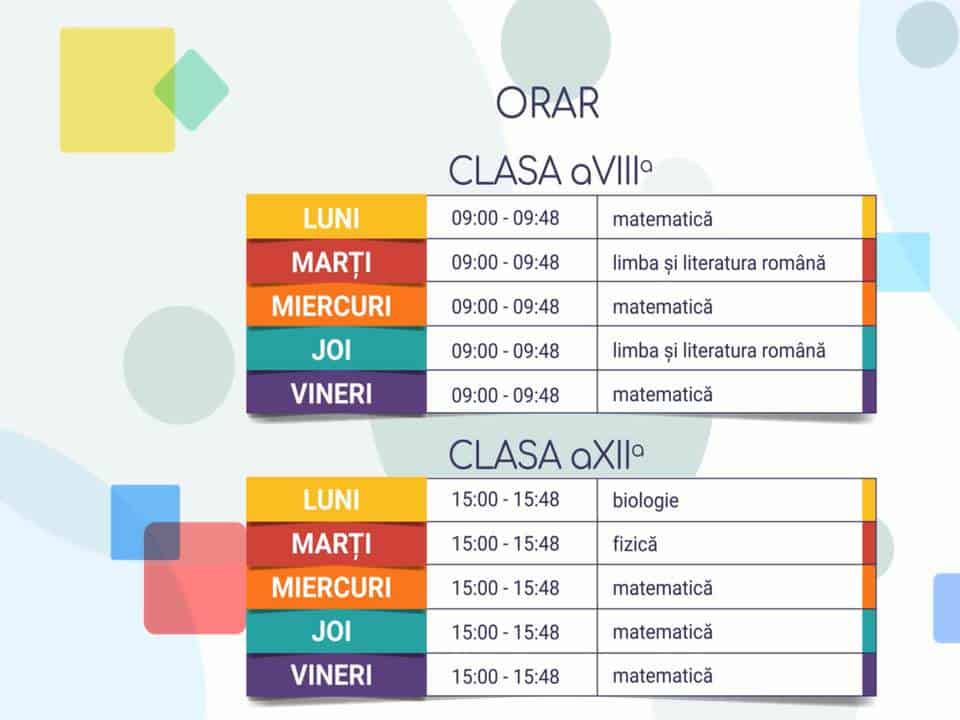 tvr a modificat orarul pentru"teleșcoală" - orele de pregătire pentru elevii care dau bac și capacitate, reduse