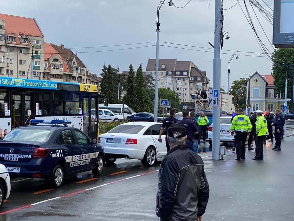 foto: urmărire ca în filme la sibiu - un șofer din cisnădie a pus pe jar poliția