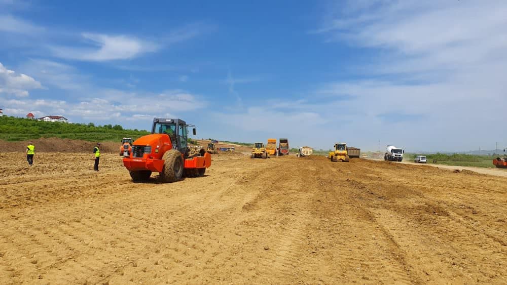 video foto: cum arată șantierul autostrăzii sibiu - boița, la o lună de la începerea lucrărilor