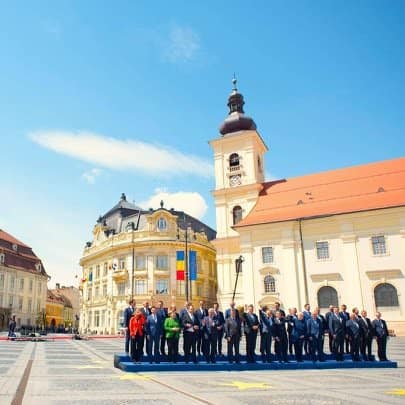 video foto ziua în care sibiul a intrat din nou în istorie - cum a strălucit orașul cu ocazia summit-ului uniunii europene