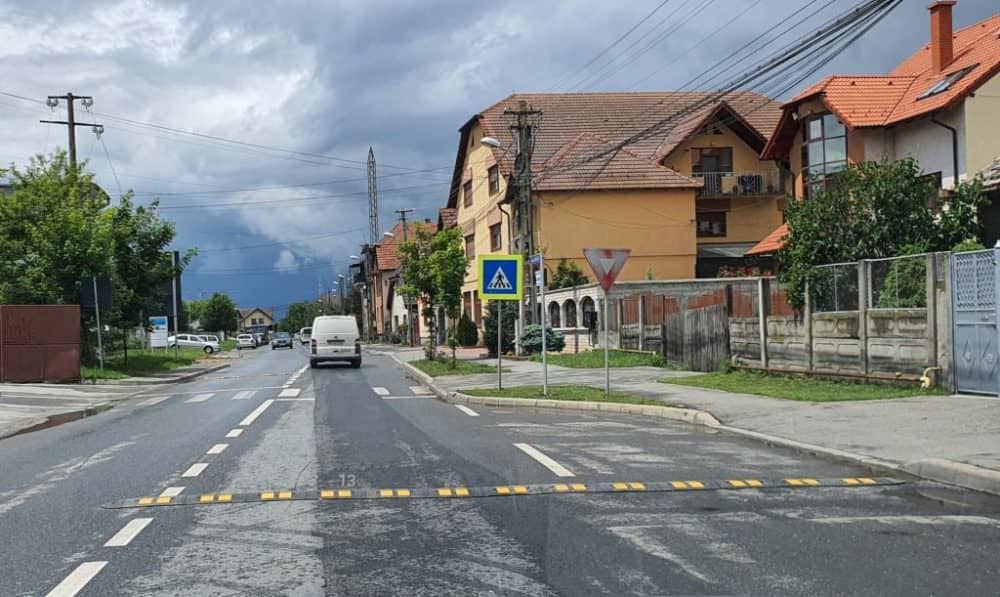 calmatoare de trafic montate pe calea șurii mici - atenție cum circulați