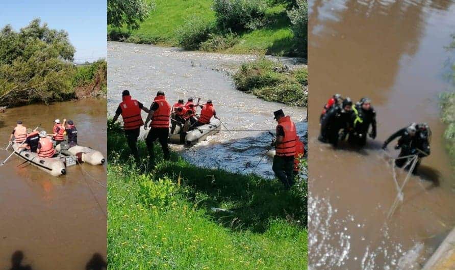 foto a cincea zi în care scafandrii și pompierii o caută pe adelina în apele cibinului - intervenția e din ce în ce mai complicată